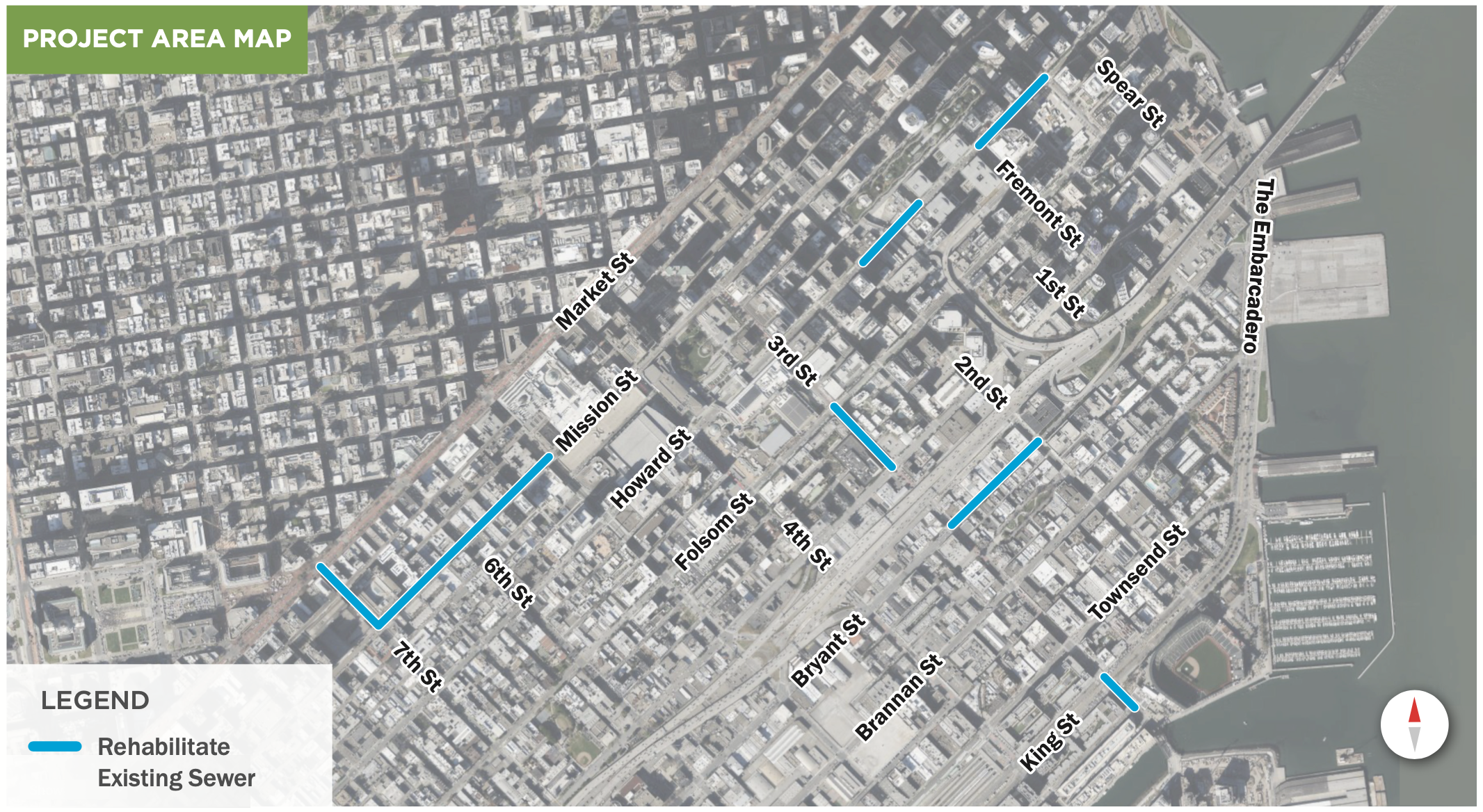 East SOMA Sewer Improvements Project Map