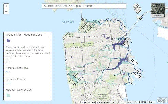 link to 100-Year Storm Flood Risk Map