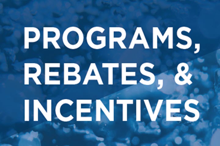 Programs, Rebates and Incentives Banner