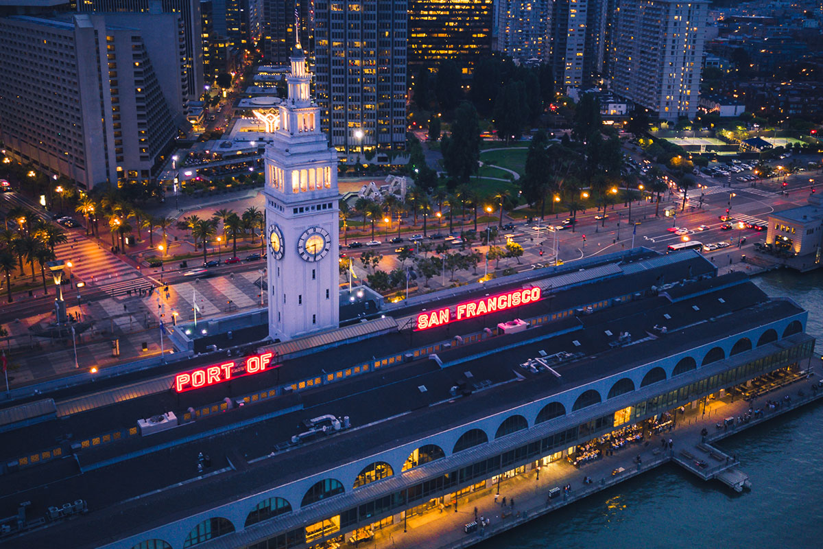 San Francisco Port at Night