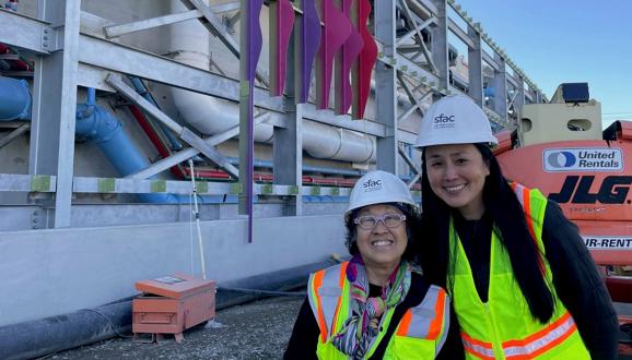 Artist Norie Sato Gets First Look at Her Work Along Evans Avenue 
